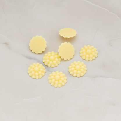 Bubble Flower Flat Back Cabochon, 6 Pc (CB.502)
