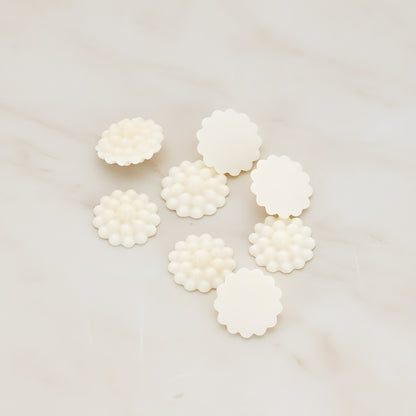 Bubble Flower Flat Back Cabochon, 6 Pc (CB.502)