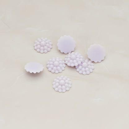 Bubble Flower Flat Back Cabochon, 6 Pc (CB.502)