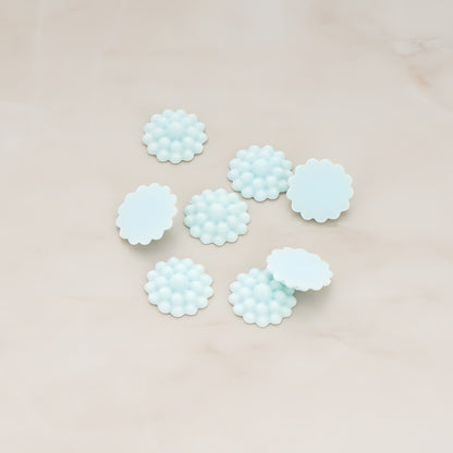 Bubble Flower Flat Back Cabochon, 6 Pc (CB.502)