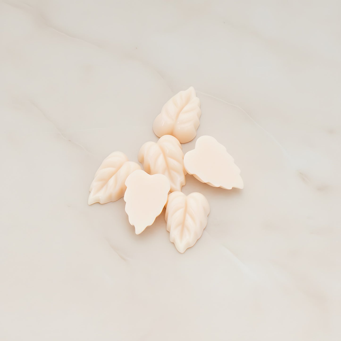 Small Leaf Flat Back Cabochon, 6 Pc (CB.506)