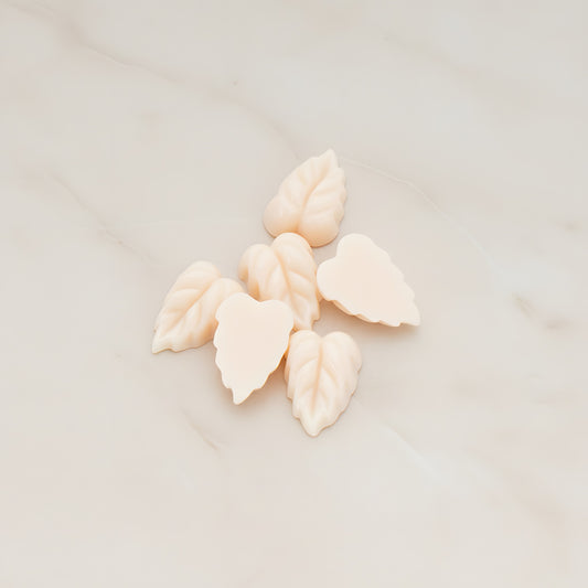 Small Leaf Flat Back Cabochon, 6 Pc (CB.506)