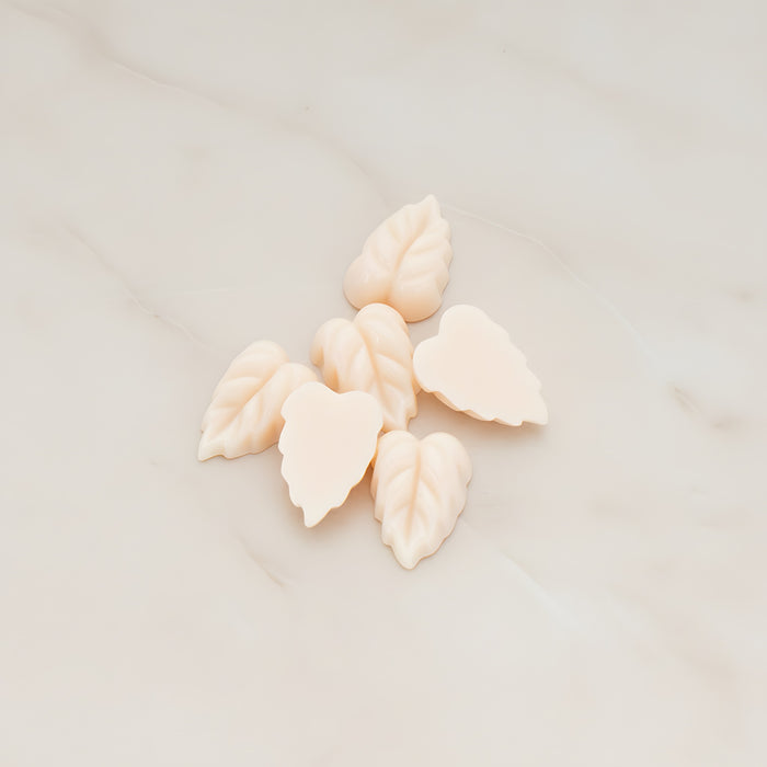 Small Leaf Flat Back Cabochon, 6 Pc (CB.506)