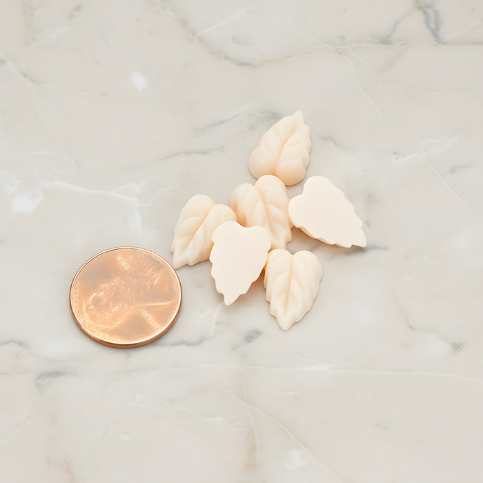 Small Leaf Flat Back Cabochon, 6 Pc (CB.506)