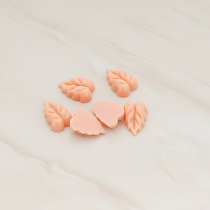 Small Leaf Flat Back Cabochon, 6 Pc (CB.506)