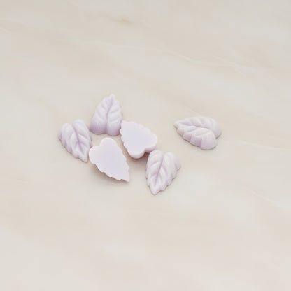 Small Leaf Flat Back Cabochon, 6 Pc (CB.506)