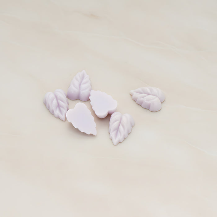 Small Leaf Flat Back Cabochon, 6 Pc (CB.506)