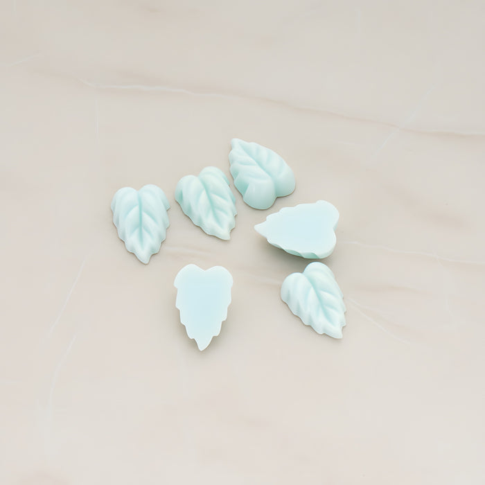Small Leaf Flat Back Cabochon, 6 Pc (CB.506)