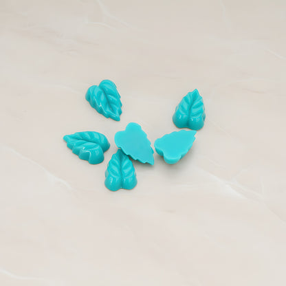 Small Leaf Flat Back Cabochon, 6 Pc (CB.506)