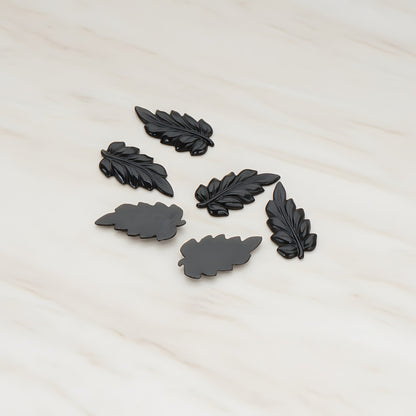 Long Leaf Flat Back Cabochon, 6 Pc (CB.507)