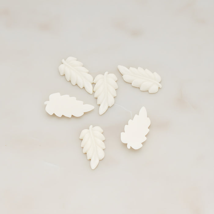 Long Leaf Flat Back Cabochon, 6 Pc (CB.507)