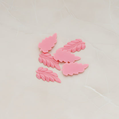 Long Leaf Flat Back Cabochon, 6 Pc (CB.507)