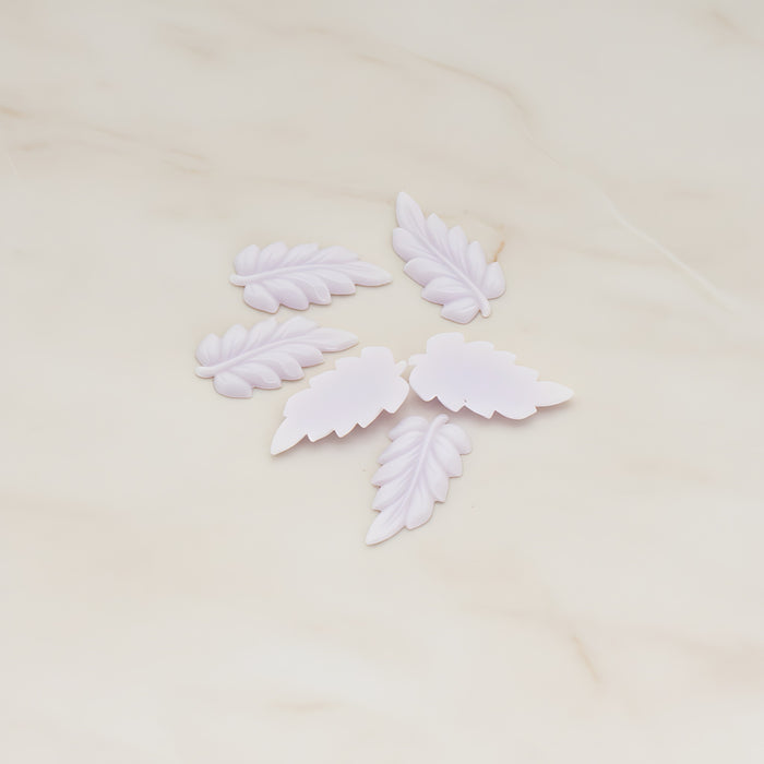 Long Leaf Flat Back Cabochon, 6 Pc (CB.507)