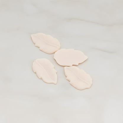 Long Leaf Flat Back Cabochon, 6 Pc (CB.508)