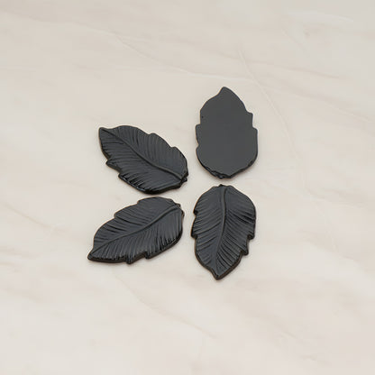 Long Leaf Flat Back Cabochon, 6 Pc (CB.508)