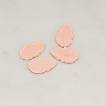 Long Leaf Flat Back Cabochon, 6 Pc (CB.508)