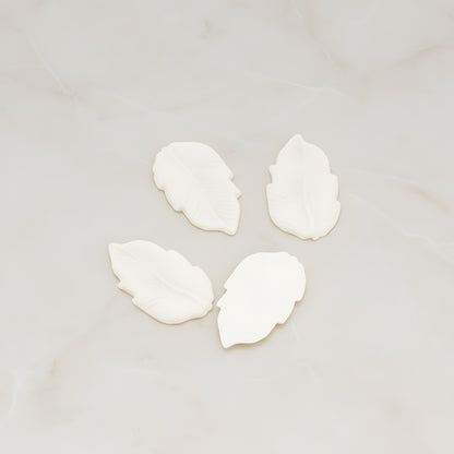 Long Leaf Flat Back Cabochon, 6 Pc (CB.508)