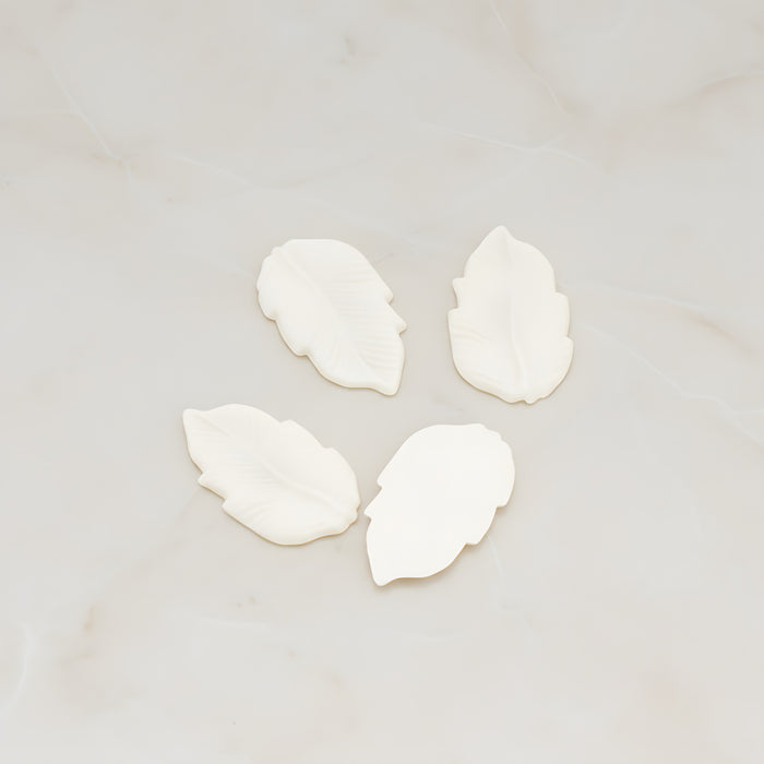 Long Leaf Flat Back Cabochon, 6 Pc (CB.508)