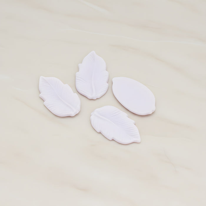 Long Leaf Flat Back Cabochon, 6 Pc (CB.508)