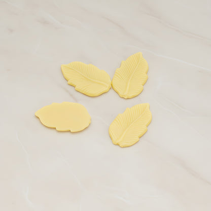 Long Leaf Flat Back Cabochon, 6 Pc (CB.508)