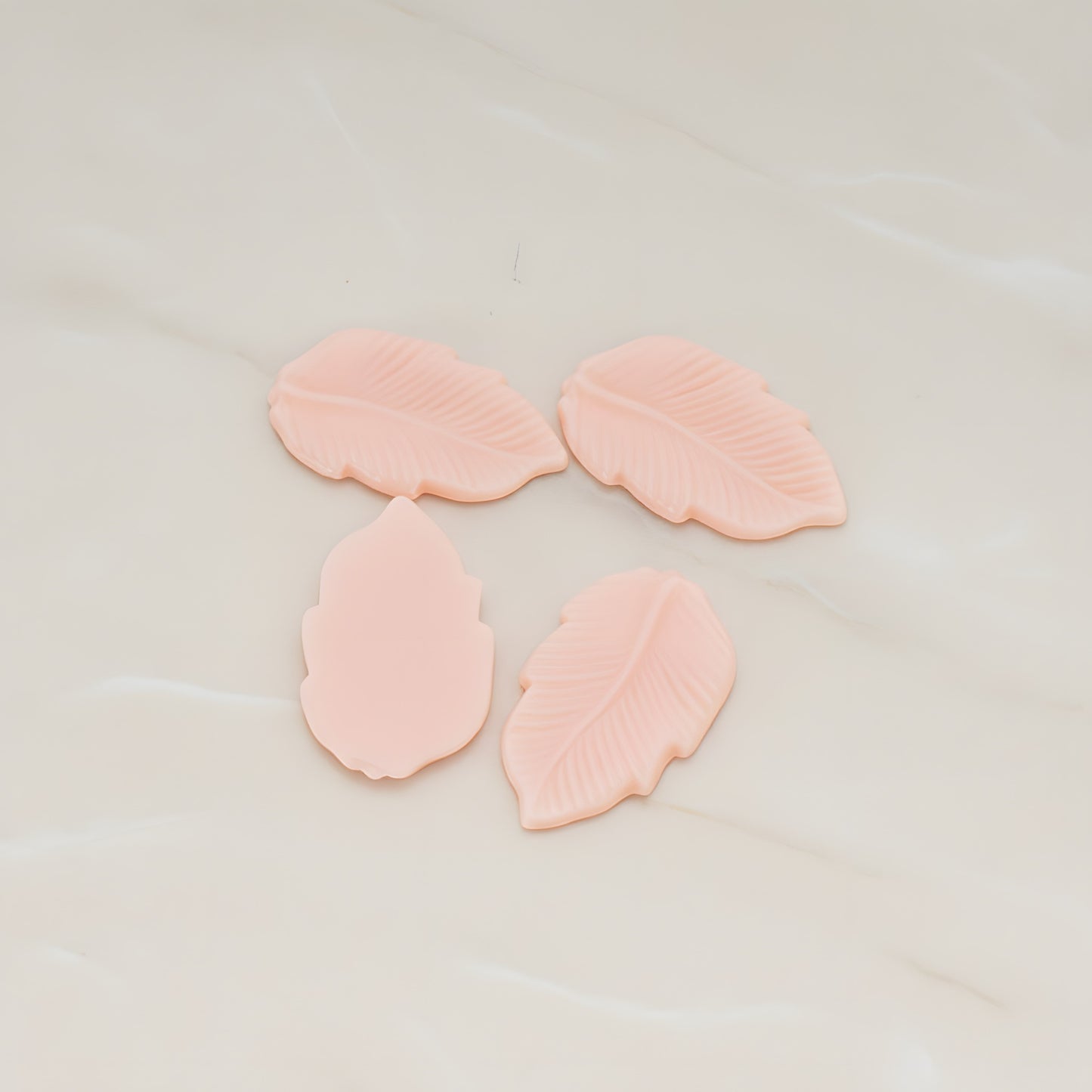 Long Leaf Flat Back Cabochon, 6 Pc (CB.508)