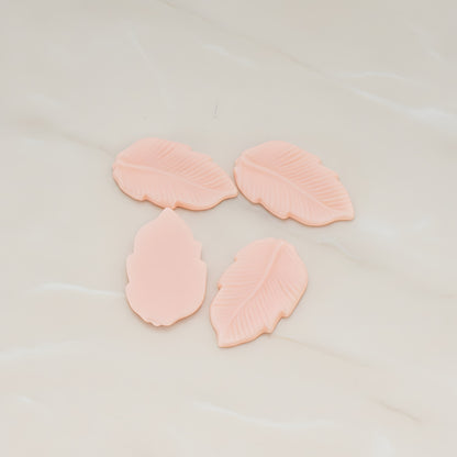 Long Leaf Flat Back Cabochon, 6 Pc (CB.508)