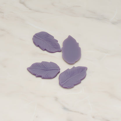 Long Leaf Flat Back Cabochon, 6 Pc (CB.508)