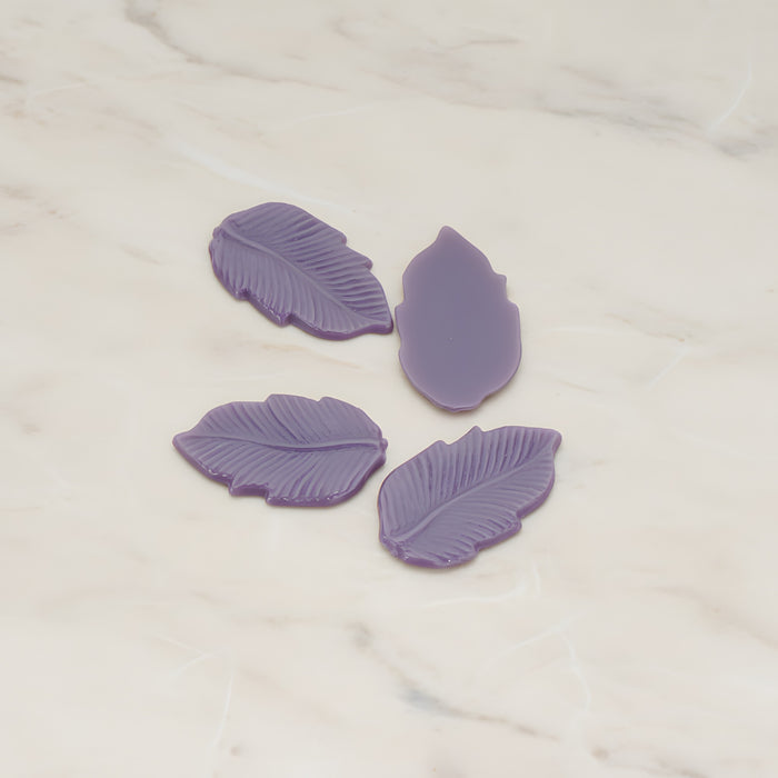 Long Leaf Flat Back Cabochon, 6 Pc (CB.508)