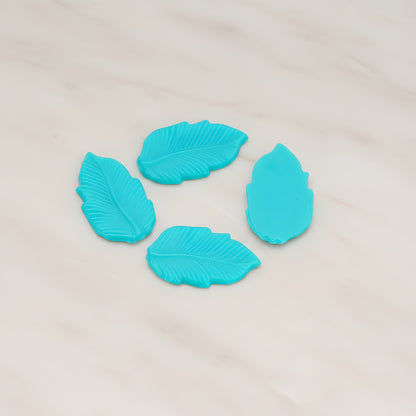 Long Leaf Flat Back Cabochon, 6 Pc (CB.508)