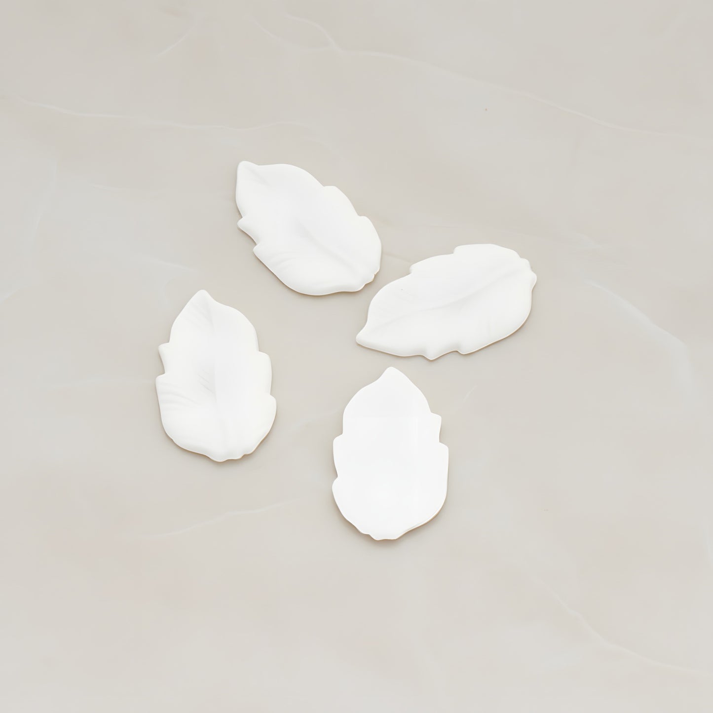 Long Leaf Flat Back Cabochon, 6 Pc (CB.508)