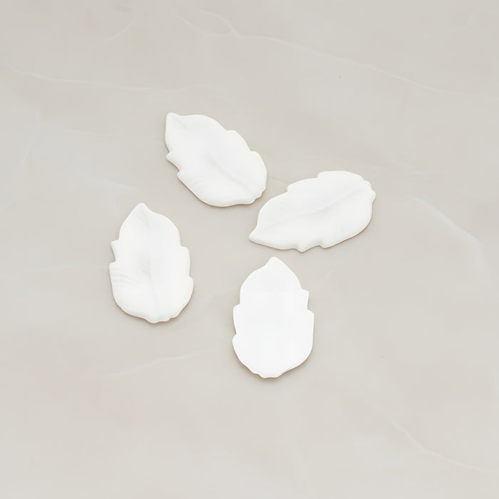 Long Leaf Flat Back Cabochon, 6 Pc (CB.508)