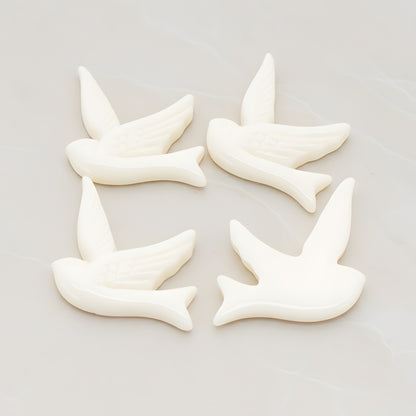 Bird Flat Back Cabochon, 4 Pc (CB.070)