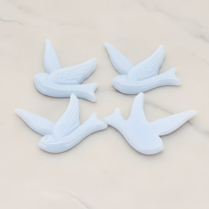 Bird Flat Back Cabochon, 4 Pc (CB.070)