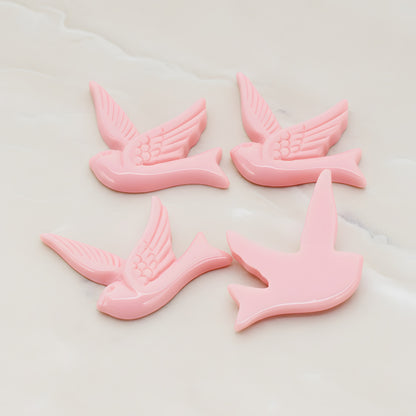 Bird Flat Back Cabochon, 4 Pc (CB.070)