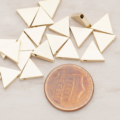 Triangle Shaped Metal Bead, 2 Pc (BD.027-02)