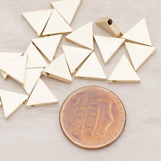Triangle Shaped Metal Bead, 2 Pc (BD.027-02)