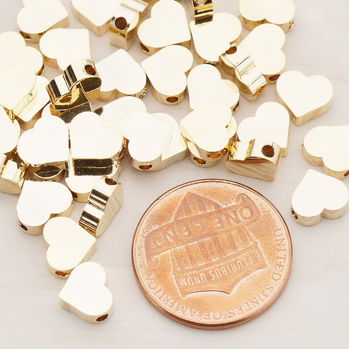 Sharpen Heart Metal Bead, 6 Pc (BD.919-02)