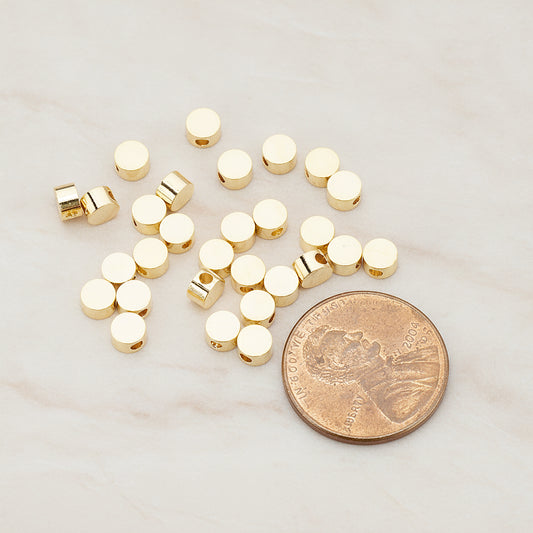 Sharpin Round Metal Bead, 6 Pc (BD.943-01)