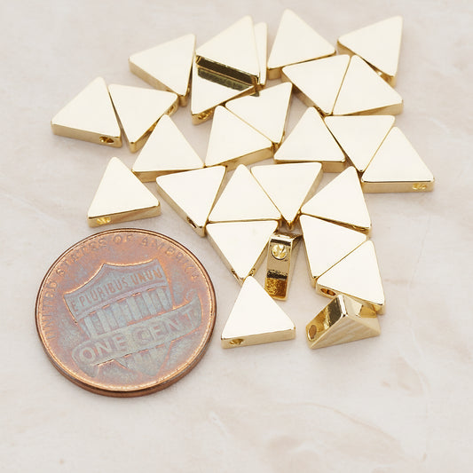 7mm Triangle Metal Bead, 4 Pc (BD.947-02)