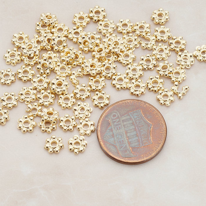 Mini Flower Metal Bead 5mm, 20 Pc (BD.953-03)