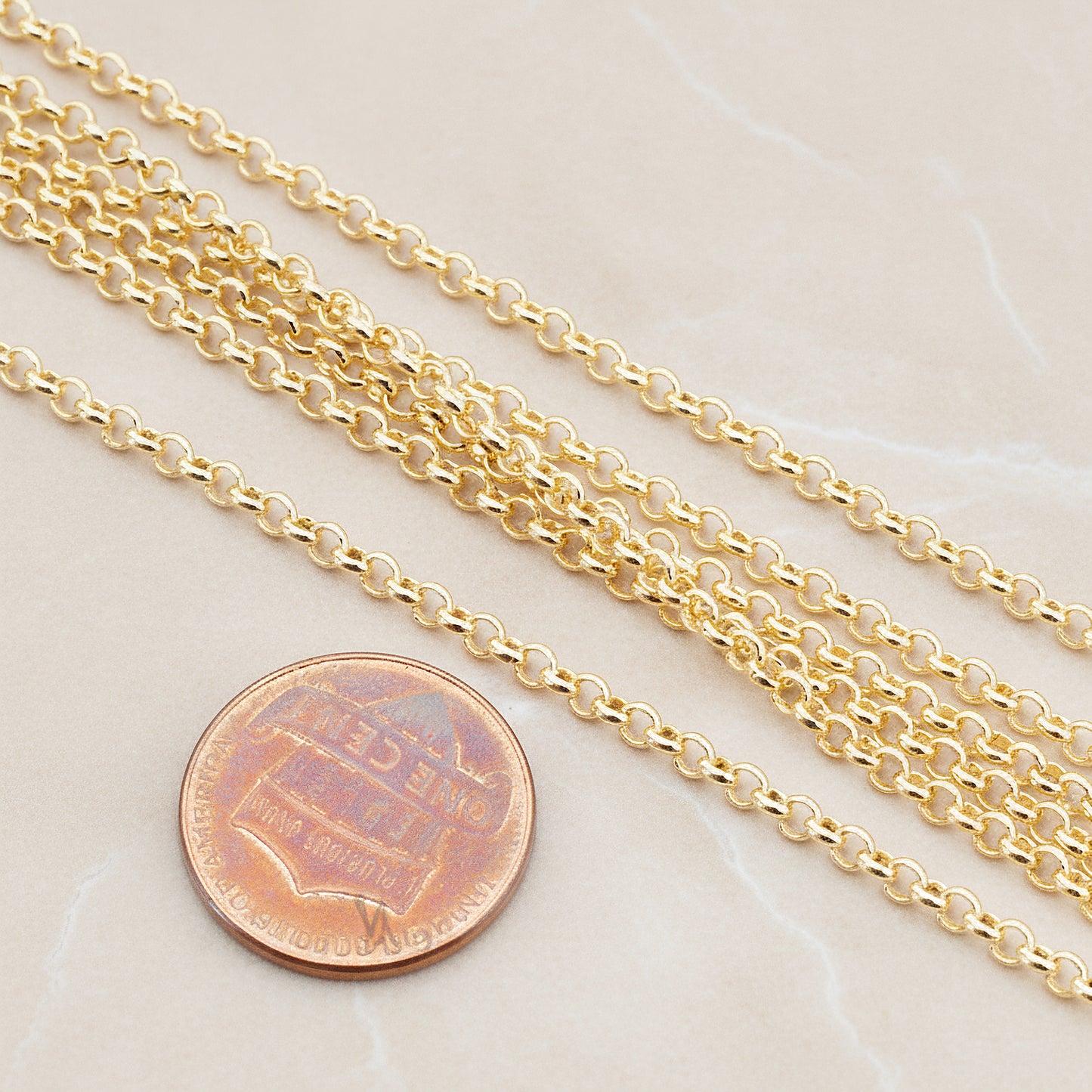 2.5 mm Rolo Chain, 1 Meter (CH.006)