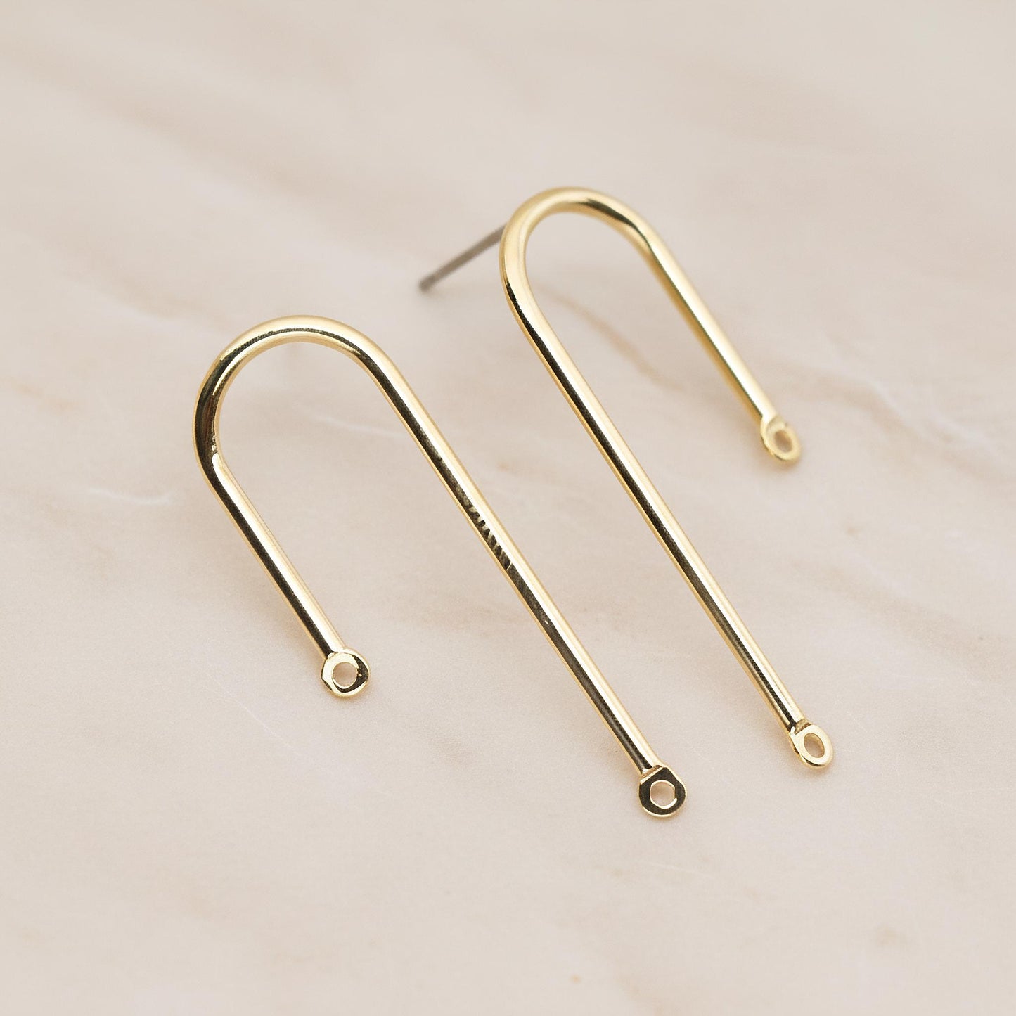 Unbalanced Curved Bar Ear Post, 2 Pc (ER.466)