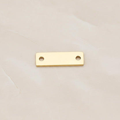 Rectangle Surgical Steel 5 x 15mm Connector, 2 Pc (SG.020)