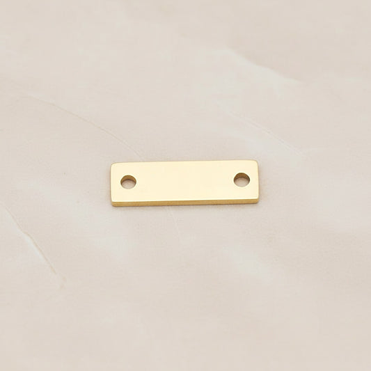 Rectangle Surgical Steel 5 x 15mm Connector, 2 Pc (SG.020)