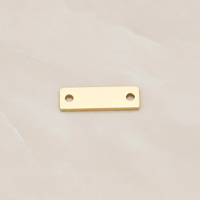 Rectangle Surgical Steel 5 x 15mm Connector, 2 Pc (SG.020)