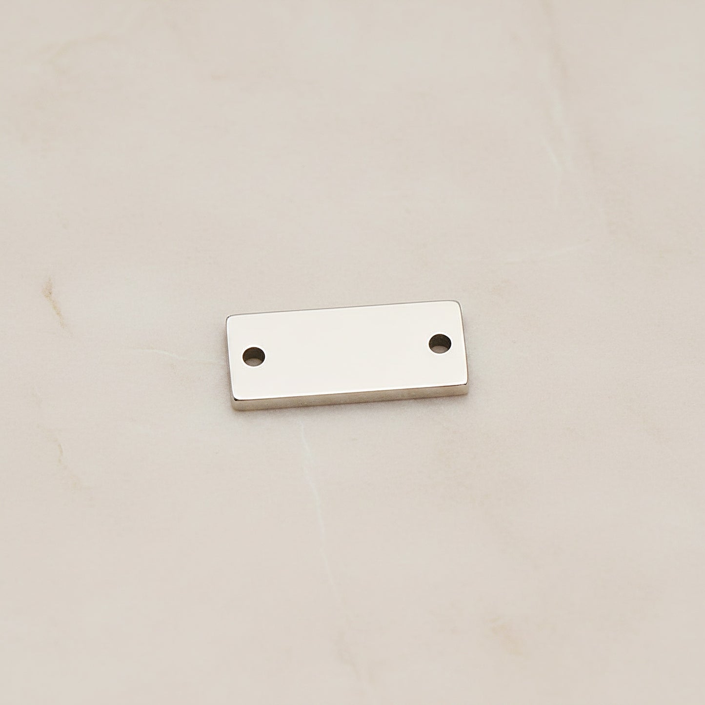 Rectangle Surgical Steel 5 x 15mm Connector, 2 Pc (SG.020)