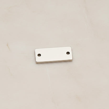 Rectangle Surgical Steel 5 x 15mm Connector, 2 Pc (SG.020)