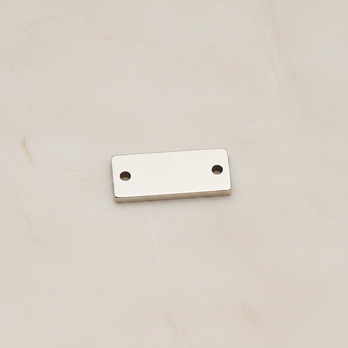 Rectangle Surgical Steel 5 x 15mm Connector, 2 Pc (SG.020)