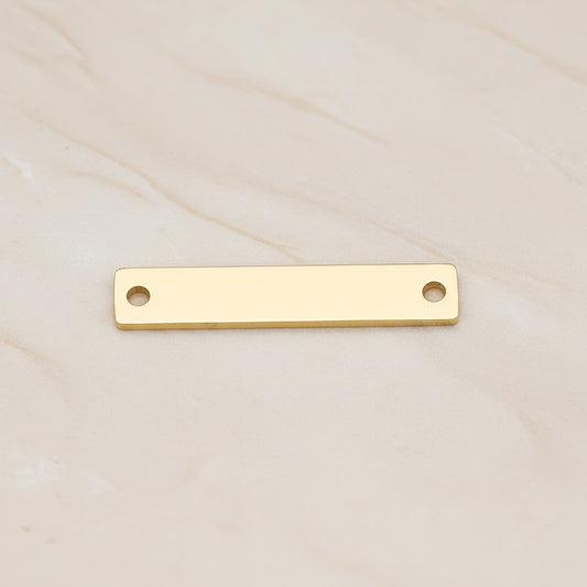 Rectangle Surgical Steel 5x25mm Connector, 2 Pc (SG.021)