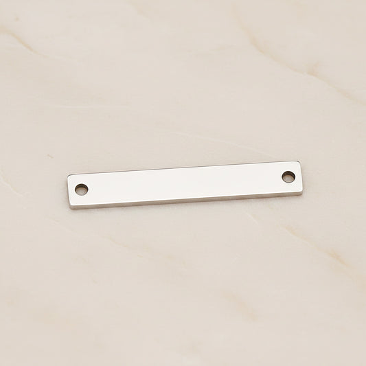 Rectangle Surgical Steel 5 x 30mm Connector, 2 Pc (SG.022)